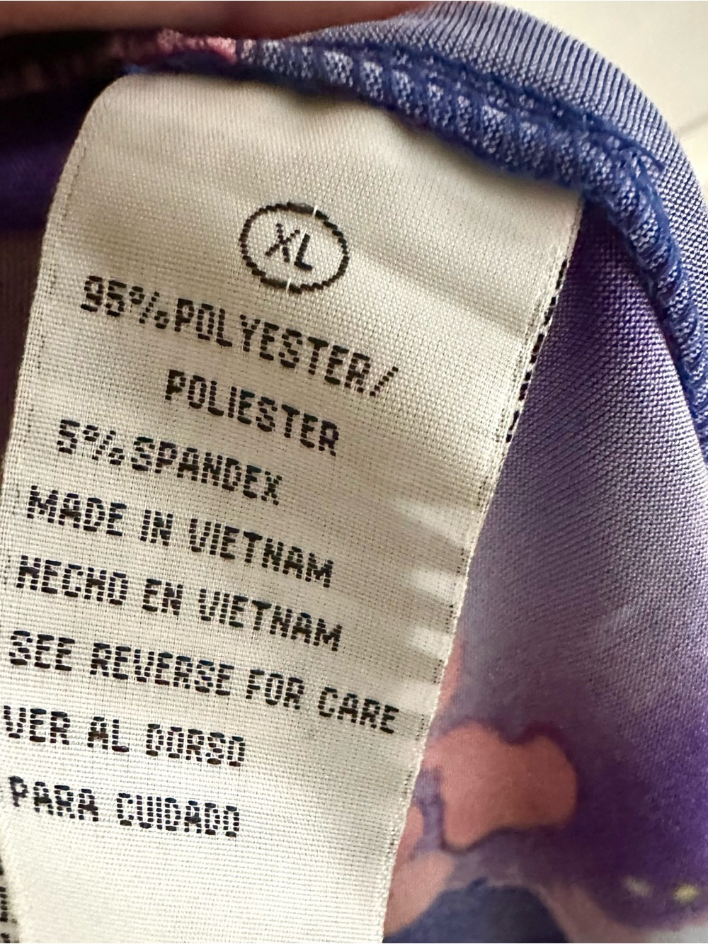Shelby & Palmer Dress Purple Pink Blue Floral Cap Sleeve Faux Wrap Ruched XL - Picture 14 of 15